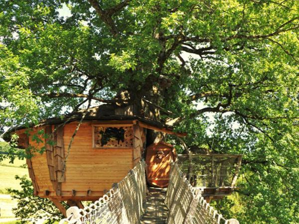Cabane Perchee Dans Les Arbres Saint-Hilaire-en-Morvan Ngoại thất bức ảnh